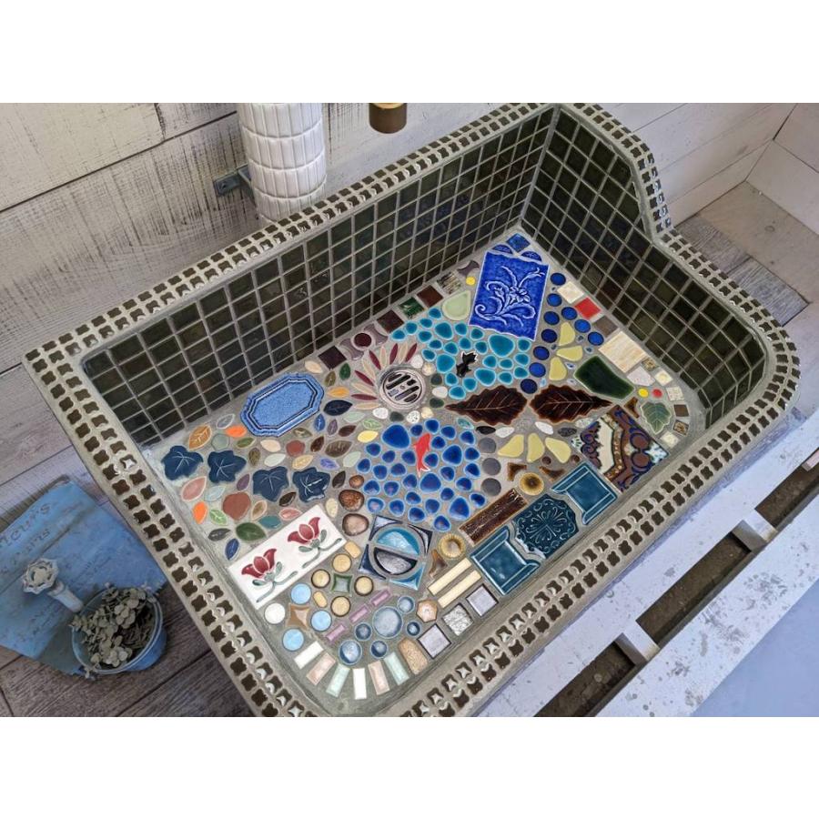 ガーデンシンク おしゃれ タイル 屋外用 タイルシンク 日本製 シンク