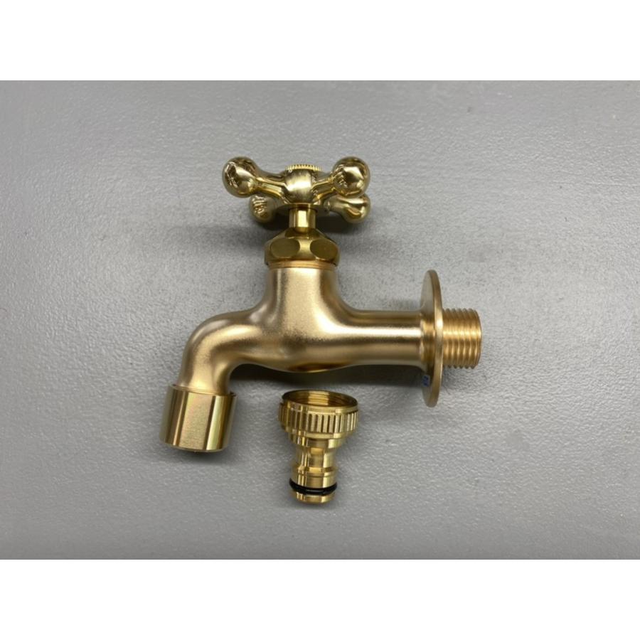 作善堂オリジナル十字ハンドル蛇口（ブロンズ、シルバー、ゴールド