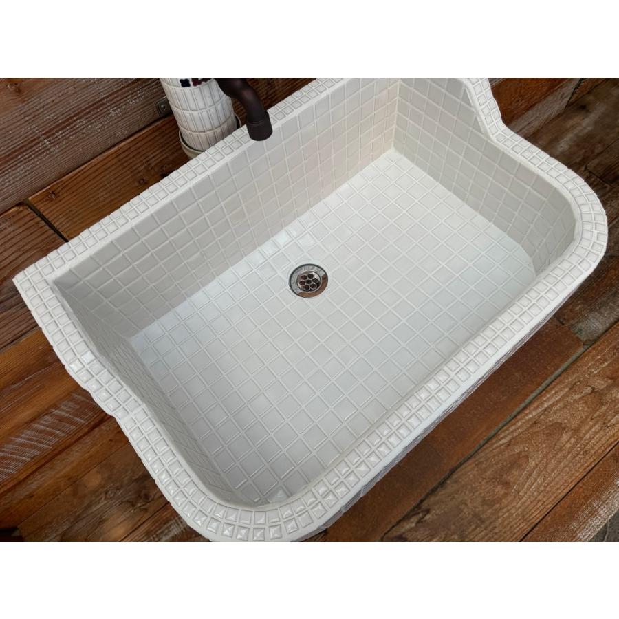 ガーデンシンク おしゃれ タイル 屋外用 室内可 タイルシンク 日本製