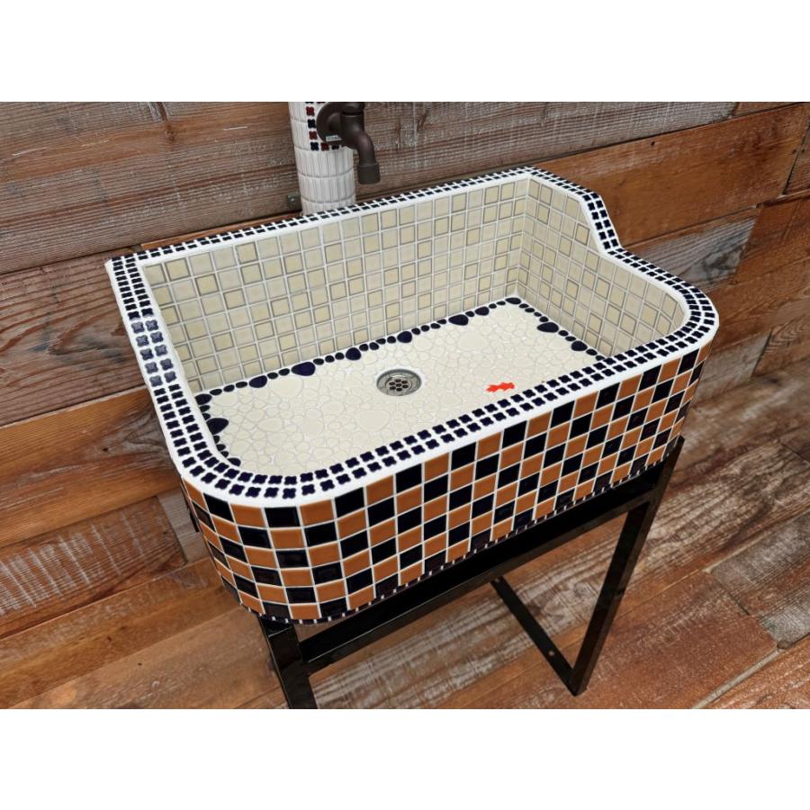 ガーデンシンク おしゃれ タイル 屋外用 室内可 タイルシンク 日本製