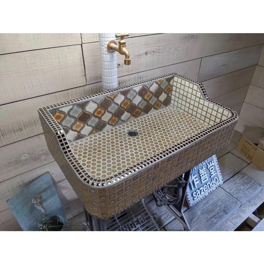 ガーデンシンク おしゃれ タイル 屋外用 タイルシンク 日本製 ガーデンシンク おしゃれ タイル 屋外用 タイルシンク 日本製