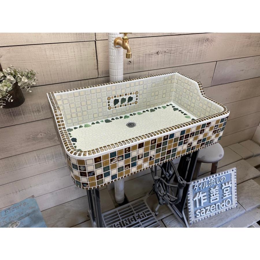 在庫あり モザイクタイル ガーデンシンク おしゃれな流し台 S2373 S2373 作善堂 ヤフー店 通販 Yahoo ショッピング