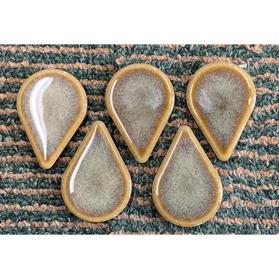 美濃焼モザイクタイル 雫型タイル 8色5個入 (SZ-spmone) : 作善