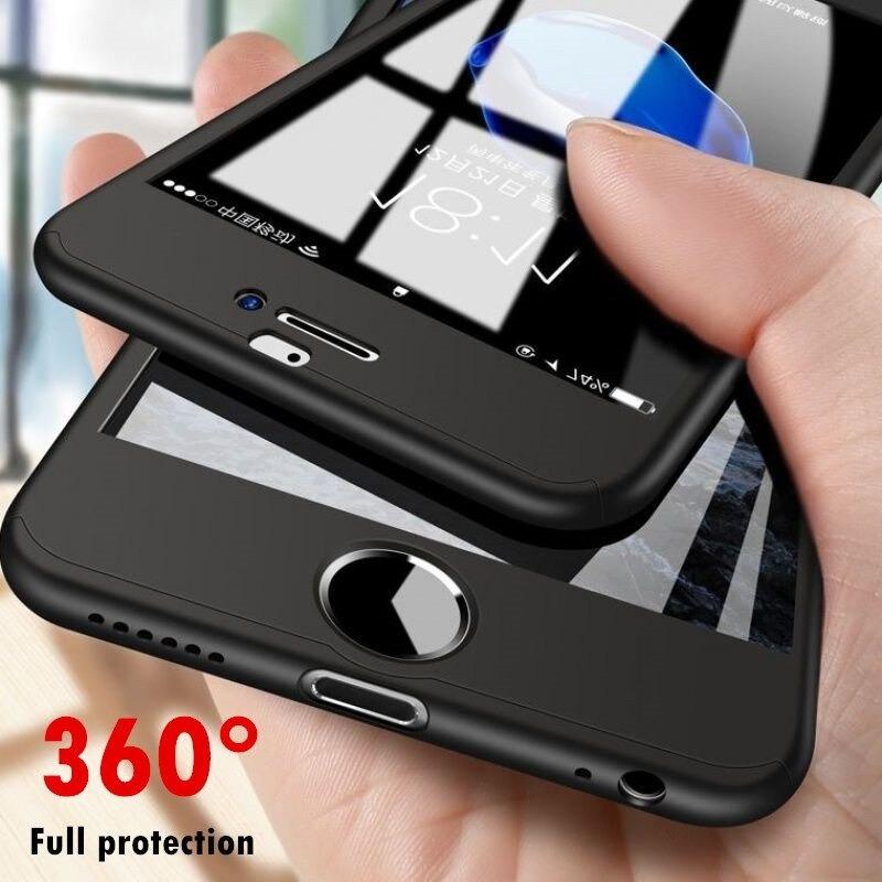 360フルカバー 電話ケース iphone 5 5S SE 6 6S 6 Plus 6S Plus  保護カバー プラスケース カバー付き ガラス｜yafustore00