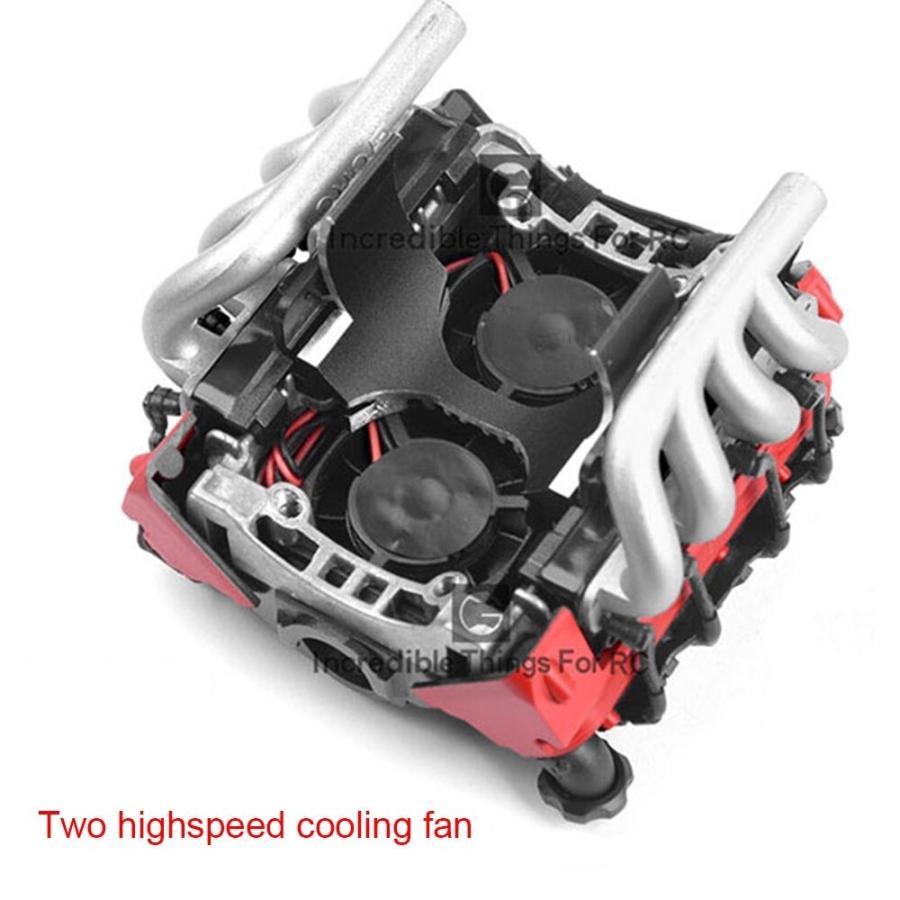 RCカー LS7 V8 エンジンモーター 冷却ファン ラジエーターキット RCカー LS7 V8 エンジンモーター 冷却ファン ラジエーターキット