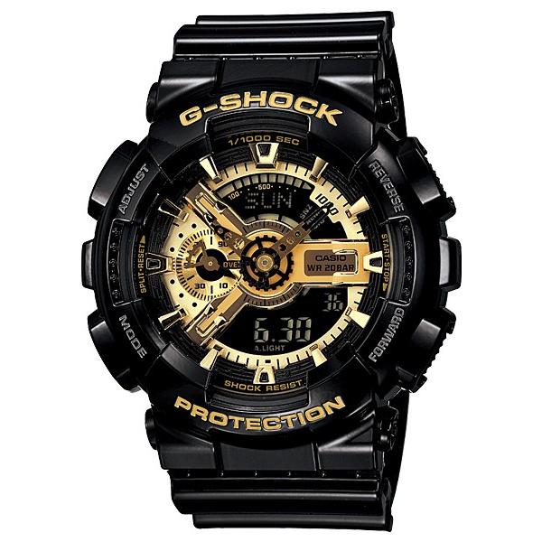 ジーショック g-shock CASIO カシオ G-SHOCK 人気 記念日 お祝い 誕生日 就職祝い 還暦 最適  ラッピング無料  GA-110GB-1AJF｜yafuu-bulldog