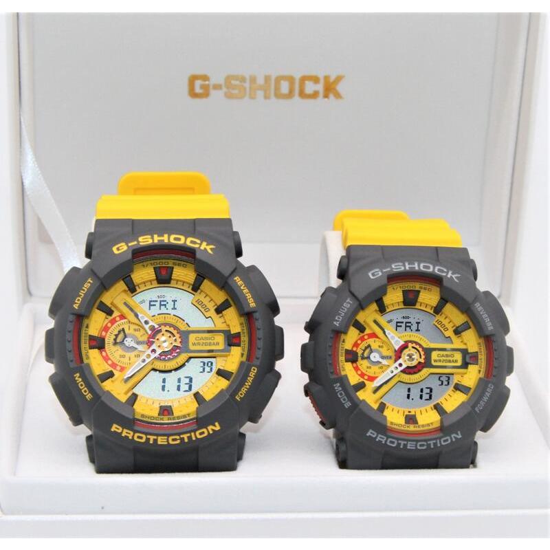 ペアウォッチ gショック CASIO ジーショック ベビージー 正規品  ペアウオッチ  Gショック G-SHOCK BABY-G ペア腕時計  GA-110Y-9AJF  GMA-S110Y-9AJF｜yafuu-bulldog｜05