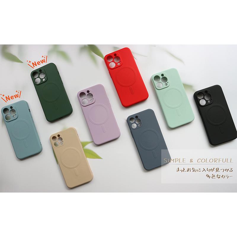iPhone 12 Pro Mag Safe対応ケース iPhone15 Proシリコン iPhone14