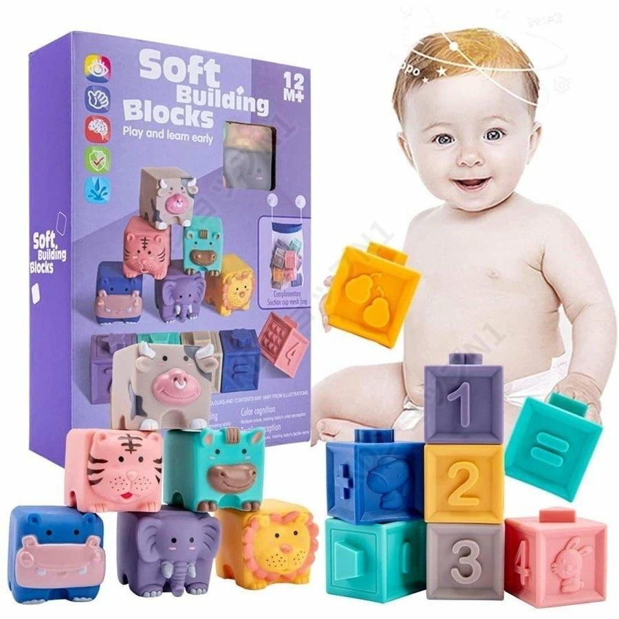 お風呂赤ちゃんおもちゃ 音が出るおもちゃ お風呂遊び 知育玩具 音が出るおもちゃ ベビー用ボール 動物 数字 新生児 ベビー 出産祝い ギフトセット 12個 当店だけの限定モデル