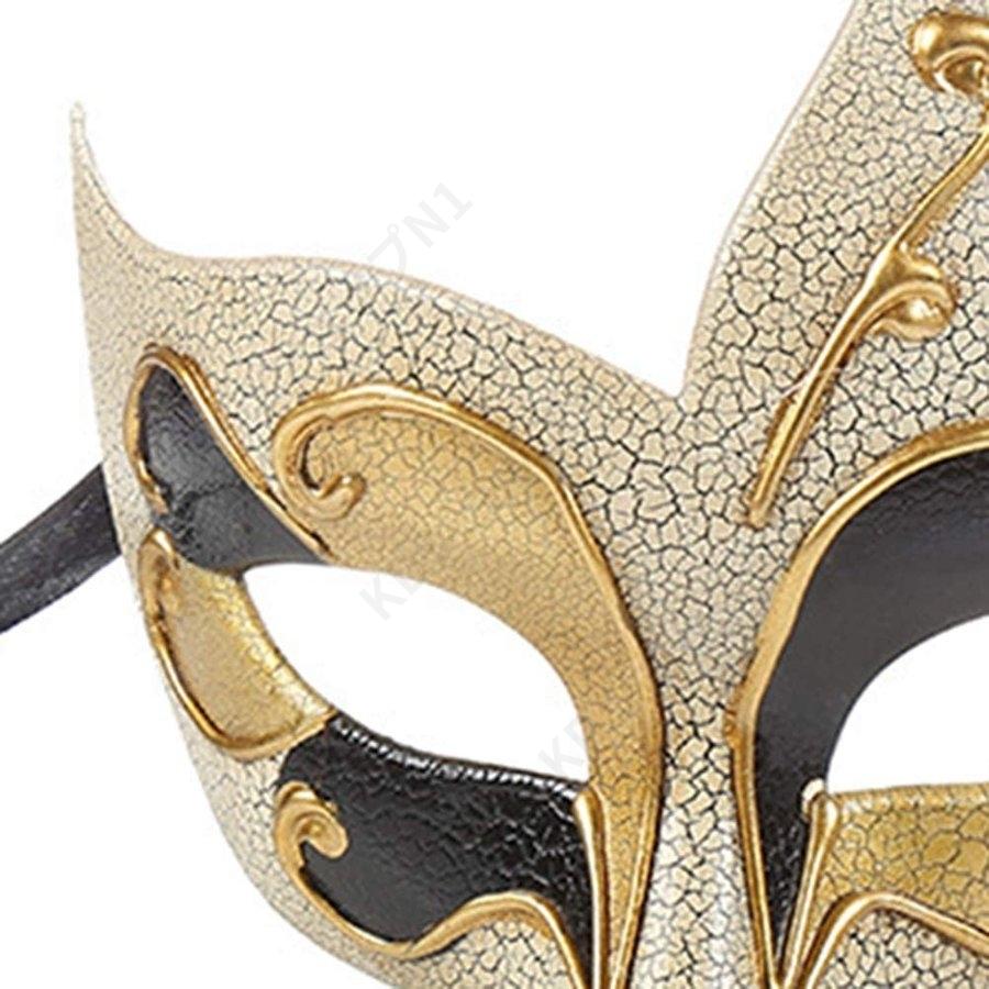 世界の人気ブランド 左羽根 ピエロ ブラック ベネチアン ハロウィン 仮面 ベネチアンマスクお面 仮装コスプレ 変装 クリスマス Cosplay 舞踏会 パーティー Halloween ダンス Materialworldblog Com