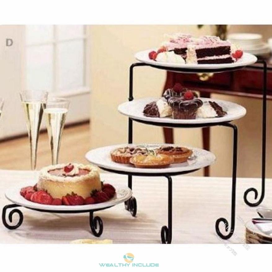 ケーキスタンド おしゃれ アフタヌーンティー 4段セット 折りたたみ式 インテリア Pefb Kdショップn2 通販 Yahoo ショッピング