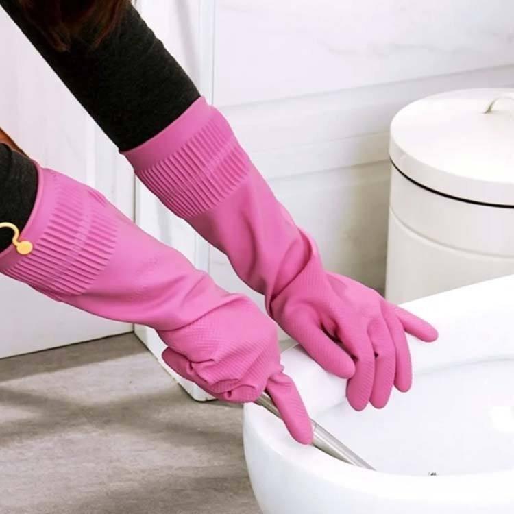 手袋 手荒れ防止 掃除  洗い物 グローブ 多機能  新品未使用 ゴム手袋 ロング  キッチン C-GT1