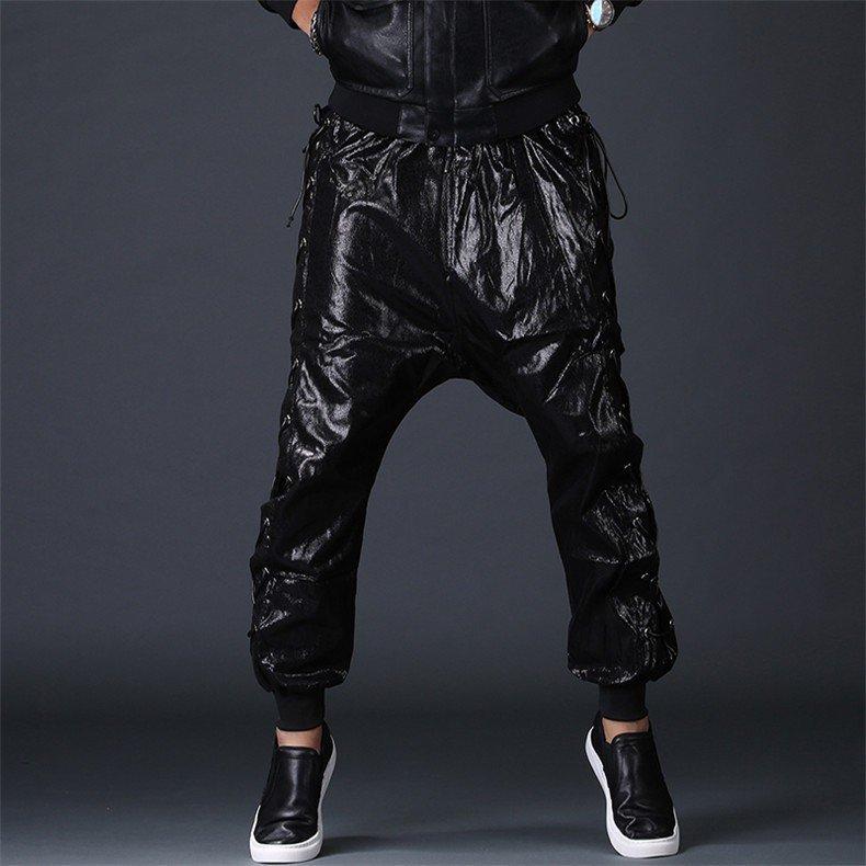 日本最大の レザーパンツ メンズ 防寒 防風 バイクパンツ Pu革 フェイクレザー レザーパンツ 春秋冬 体型カバー メンズ 革パンツ サルエルパンツ ボトムス パンツ