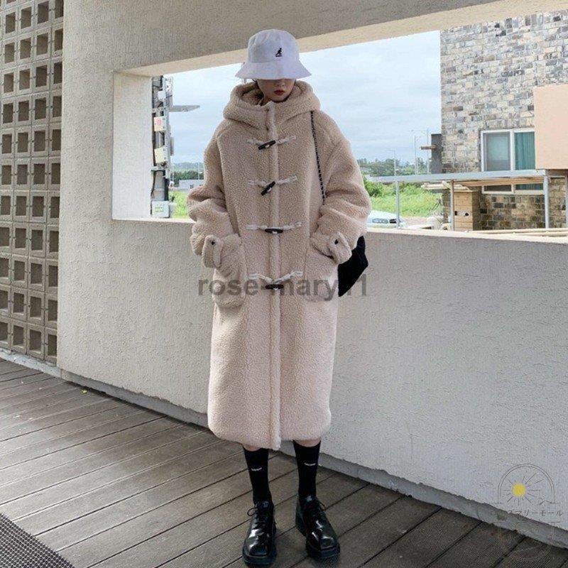 海外輸入 フェミニン ルーズ ロング ボアコート アウター レディース ダッフルコート 可愛い 秋冬 ゆったり ダッフルコート Www Villanideluca Com