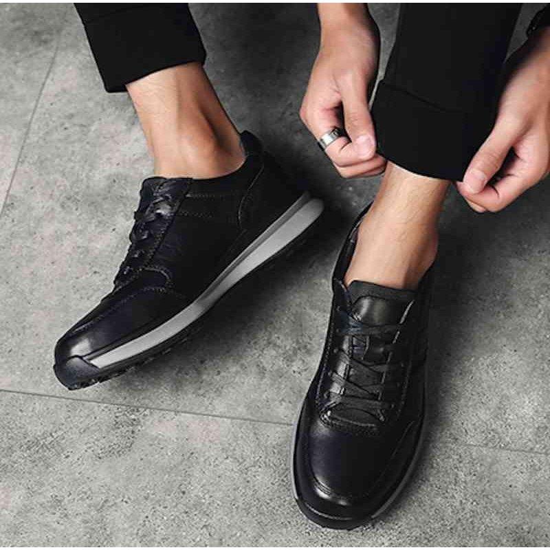 スニーカー メンズ 本革 軽い おしゃれ 白 レザー 黒 靴 ブランド 軽量 Shs 1032 Yss ヤフウライブ 通販 Yahoo ショッピング