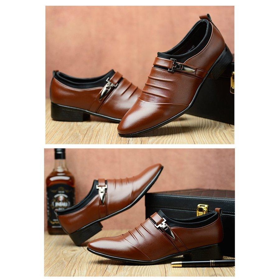 最も シューズ ビジネスシューズ 革靴 メンズシューズ スリッポン ビジネスシューズ 革靴 メンズシューズ スリッポン 新生活 紳士靴 フォーマルシューズ 結婚式 入学式 卒業式 仕事用 歩きやすい 履きやすい Puレザー