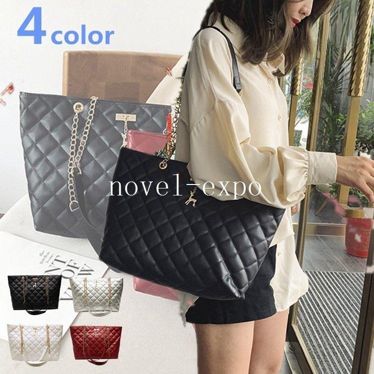 かるいかばん トートバッグ レディース 白 レッド 黒 銀 軽量 Puレザー シンプル カラフル セール 超安い品質