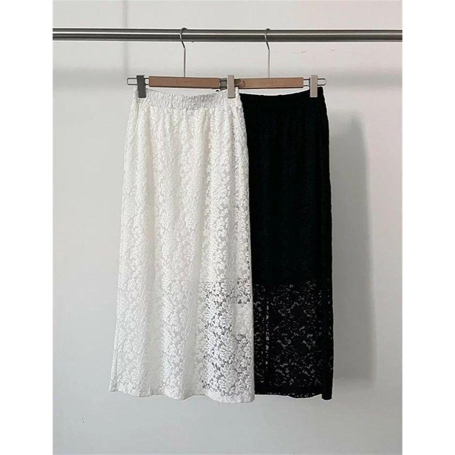 専門店では レディース レース スカート ロング レーススカート 白 レーススカート タイト 裏 2層 無地 透け感あり ミモレ丈 ウエストゴム タイトスカート 夏 春 春夏 花柄 ひざ丈スカート Color ブラック 14print Com Br