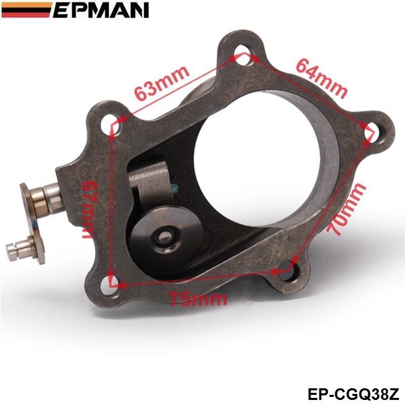 T2GARAGE 鋳鉄2.5 Vバンド5ボルトT3/T4ターボダウンパイプ側フランジTURBOチャージャーT2CGQ38Z YS02282