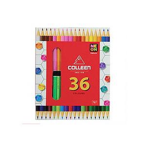 往復送料無料 適切な価格 COLLEEN コーリン鉛筆復刻787六角 18本36色紙箱入り色鉛筆