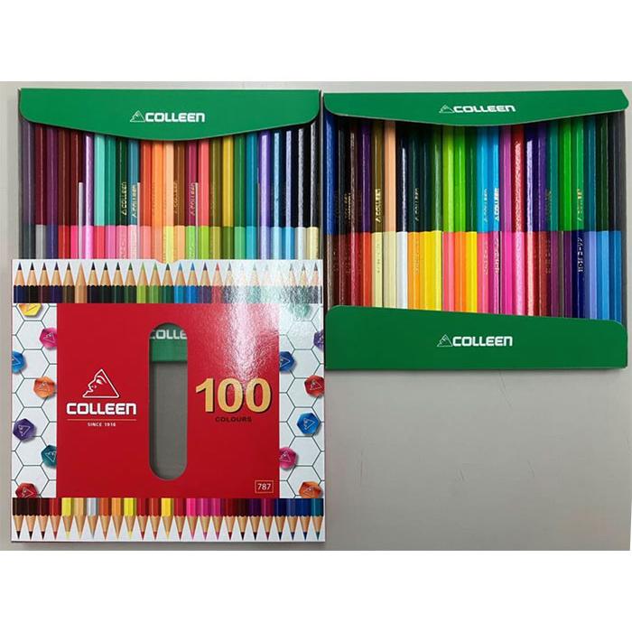 COLLEEN/コーリン鉛筆 787六角 50本100色紙箱入り色鉛筆 787-50