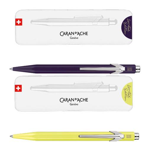 849 限定カランダッシュ/CARAN d'ACHE ボールペン ダークパープル＋849