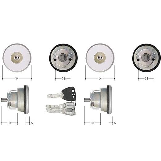 美和ロック 三協アルミ プロセレーネ（PS）2ヶ同一 : 鍵の宅配便