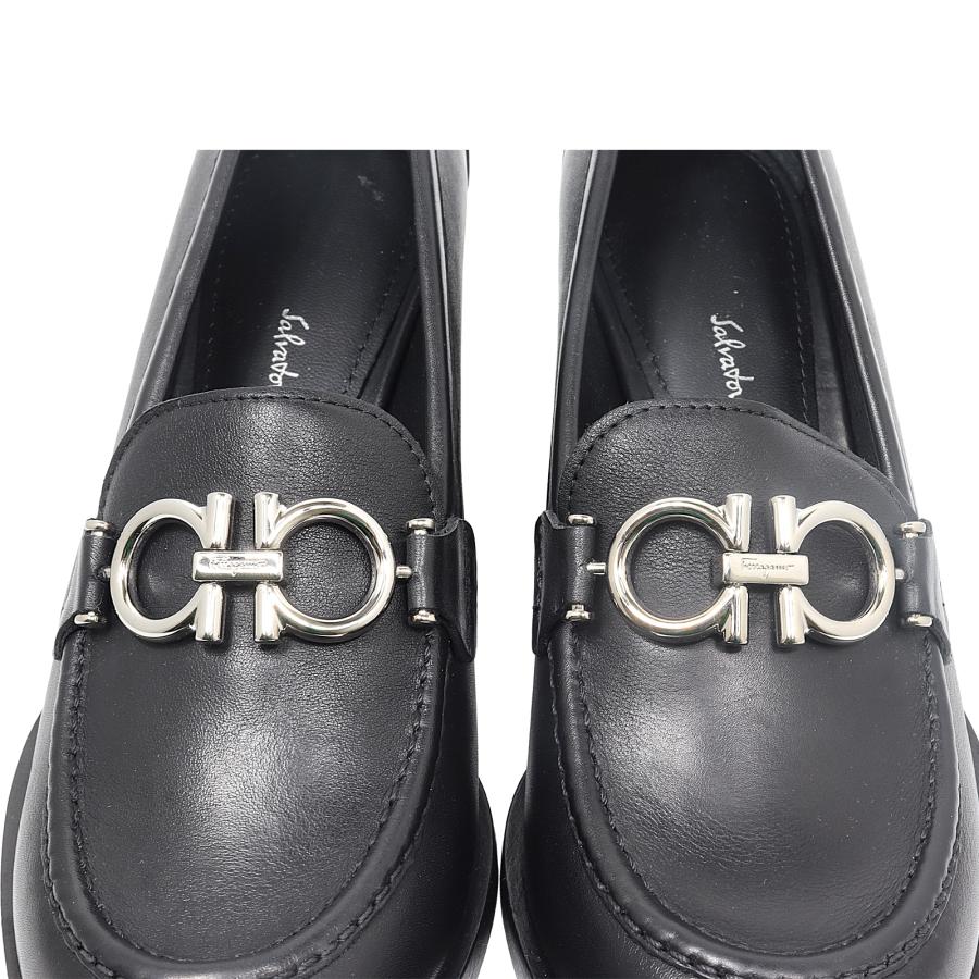 GANCINI Ferragamo フェラガモ ガンチーニ パンプス レザー ブラック 