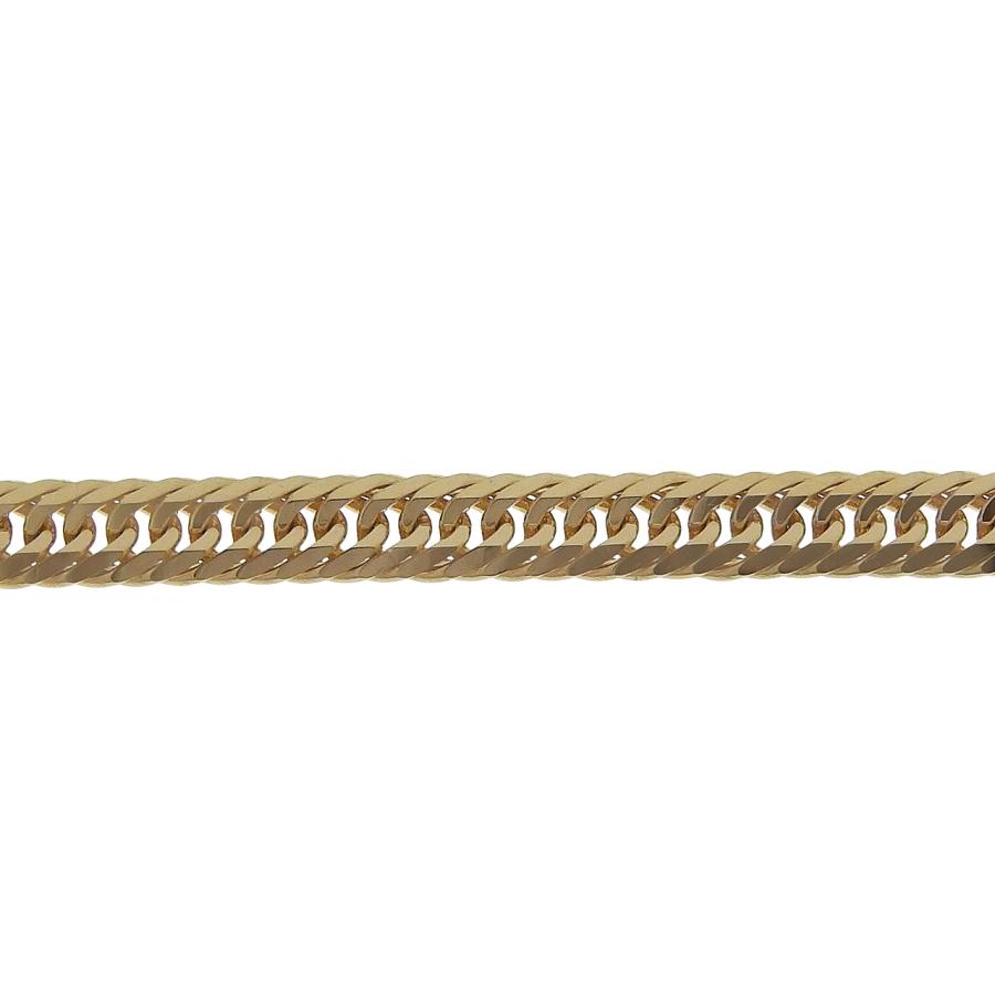 新品仕上げ K18 YG 8面 トリプル 喜平 アンクレット 幅 3.8mm 全長