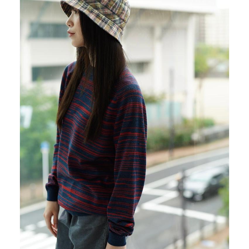 toiro ワープ・プルオーバー A/W 秋冬 日本製 S M L ユニセックス メンズ レディース ニット セーター ウール ボーダー ゆったり ギフト プレゼント 五泉ニット toiro（トイロ） ワープ・プルオーバー A/W 秋冬 日本製 S M L ユニ