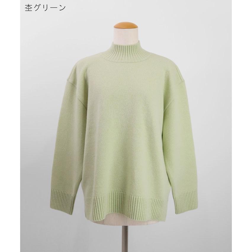 nacnarumade ニット ハイネック セーター ウール 100% 秋冬 冬 秋 日本