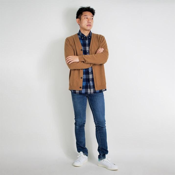 PRODIGAL カシミヤ 100％ メンズ カーディガン M L LL 日本製 ニット Vネック カシミア 冬 秋冬 無地 シンプル 長袖 男性 カーデ 羽織 五泉ニット プロディガル | PRODIGAL | 24