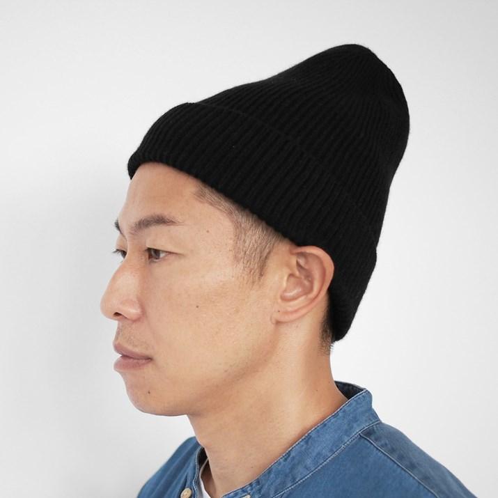 カシミヤ100%帽子 ブラック 3way ニット帽 カシミヤ 100% 全8色 レディース メンズ カシミア 帽子