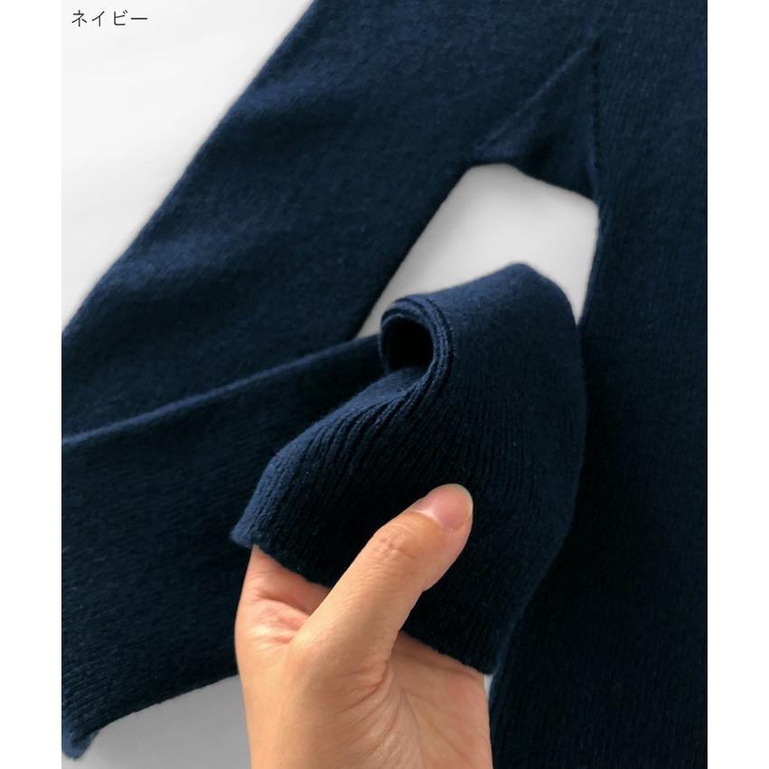 PRODIGAL カシミヤ 100％ 腹巻付きインナーパンツ 10分丈 腹巻パンツ マキシ丈 レディース 日本製 カシミア 厚手 レギンス スパッツ あったかい プロディガル_12