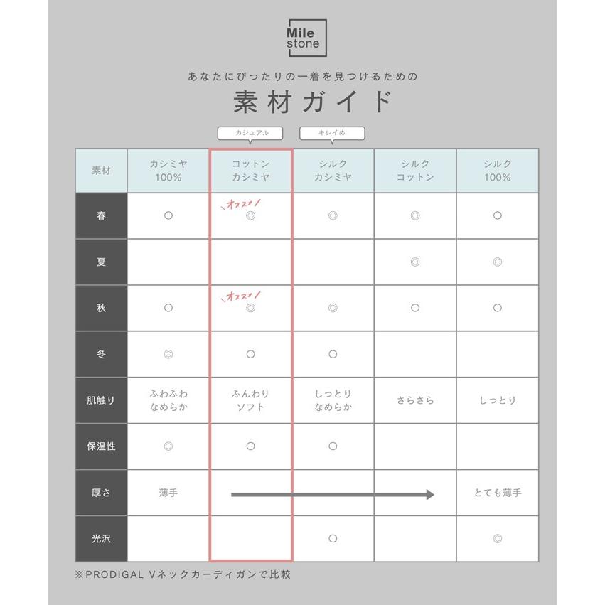 PRODIGAL（プロディガル） コットンカシミヤ Vネック セーター