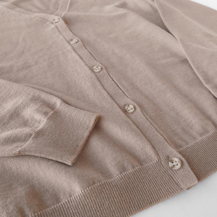 コットン カシミヤ Vネック カーディガン レディース 春 日本製 M L 長袖 薄手 Uvカット 綿 カシミヤ ニット 無地 シンプル 五泉ニット プロディガル Pr プロディガルyahoo店 通販 Yahoo ショッピング