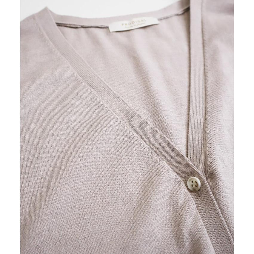 PRODIGAL（プロディガル） シルクコットン Vネック カーディガン
