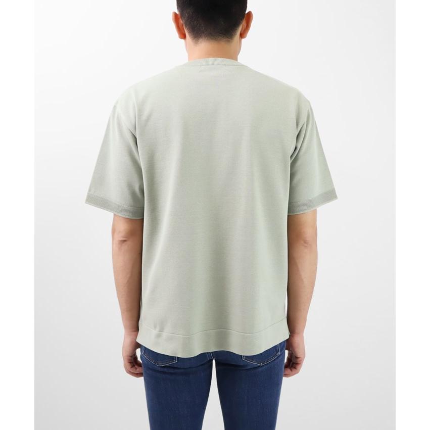PRODIGAL ポケット付き 半袖 ニットTシャツ サマーニット クルーネック メンズ ウィメンズ  夏 無地 シンプル きれいめ トップス 透けない プロディガル