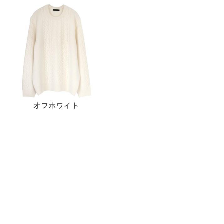 PRODIGAL カシミヤ 100% メンズ ケーブル柄 クルーネック PRODIGAL カシミヤ 100% メンズ ケーブル柄 クルーネック