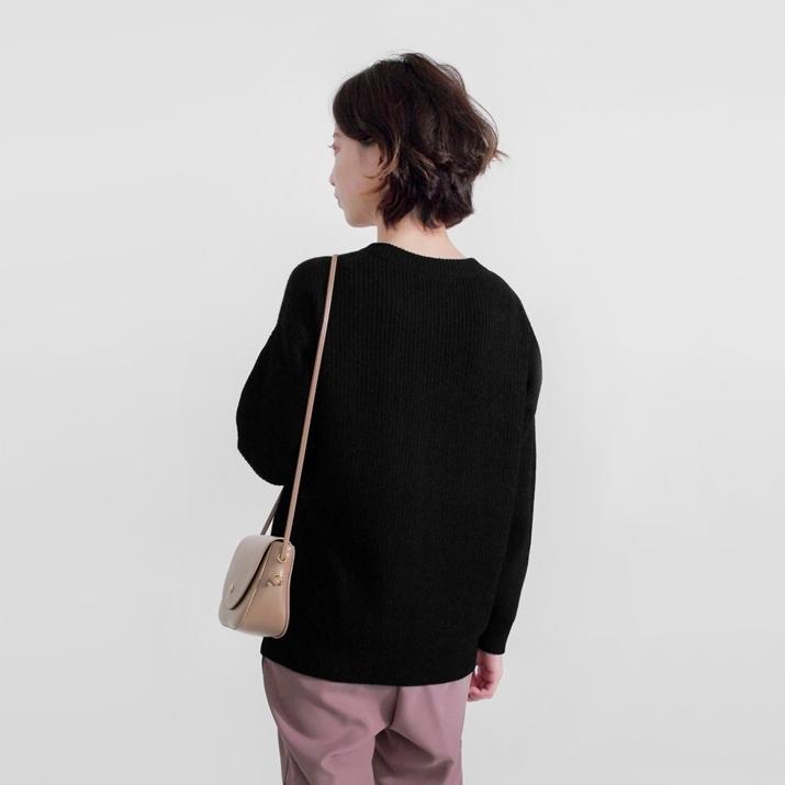 PRODIGAL（プロディガル） カシミヤ 100％ 畦編み クルーネック