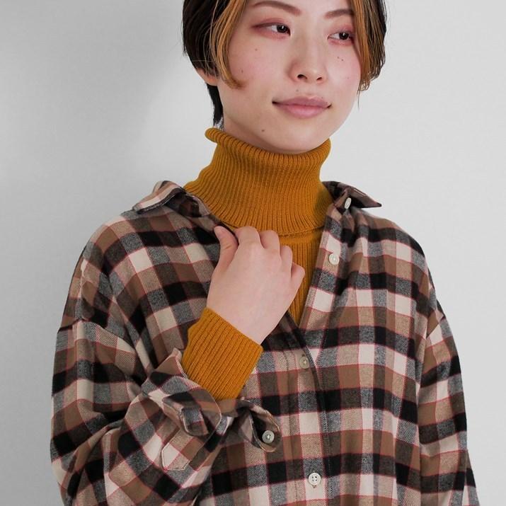 PRODIGAL（プロディガル） ウール 100％ リブタートル 長袖 レディース