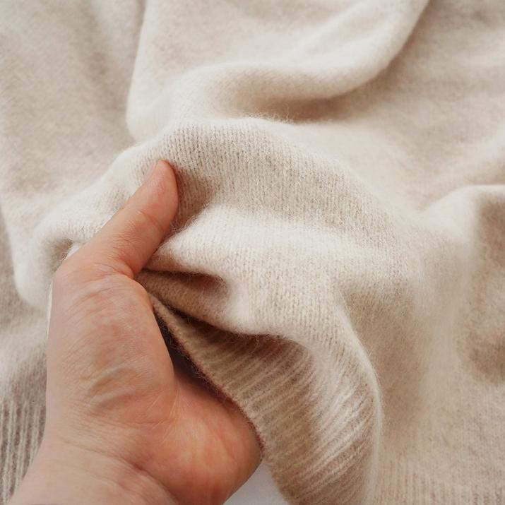 未使用◎リトルイーグル／日本製 上質ラムズウール ロングカーディガン