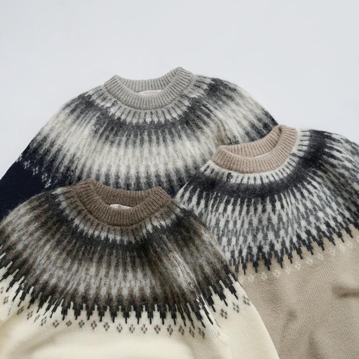 PRODIGAL フェアアイル柄 プルオーバー 日本製 M L ニット レディース  