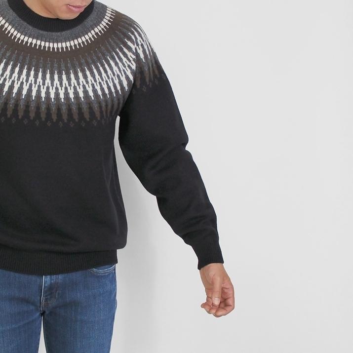 PRODIGAL（プロディガル） メンズ フェアアイル柄 プルオーバー ウール