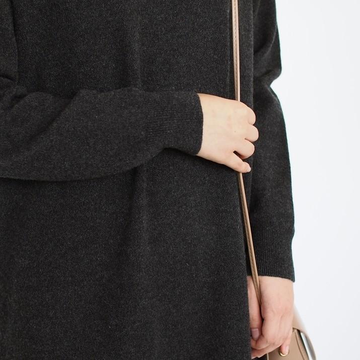 PRODIGAL カシミヤ 100％ クルーネック ワンピース ニット  