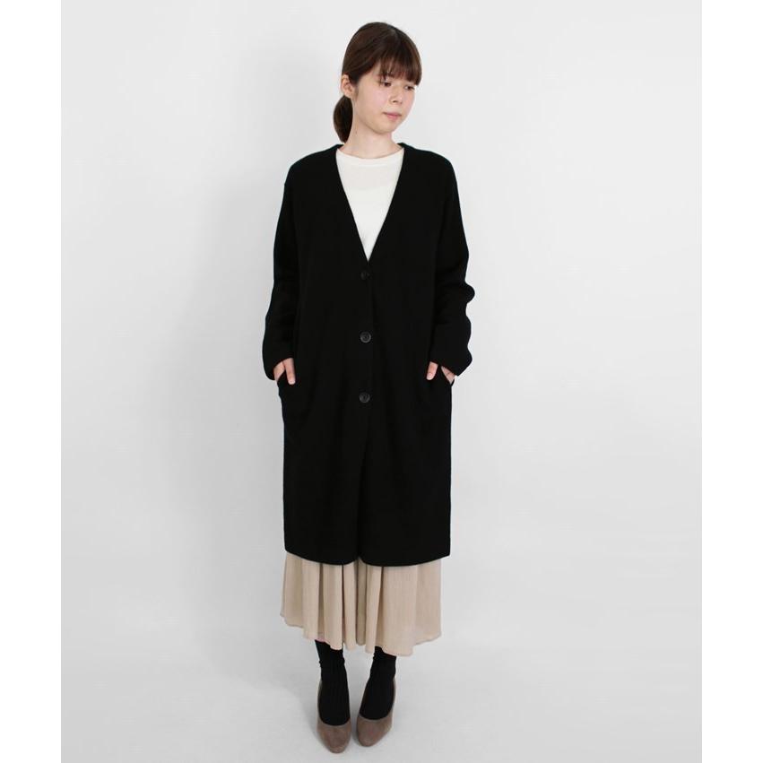 nao◡̈veritecoeur | ウールカシミヤロングカーディガン PRODIGAL カシミヤ 100% 釦付き ロングカーディガン 秋 冬 レディース