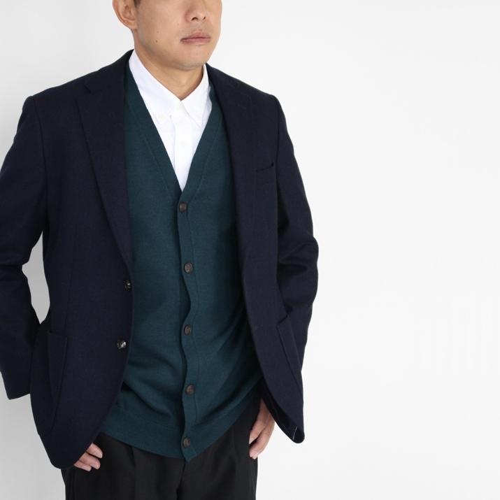 【美品】メンズ 100% ウール 薄手ニット pr539lgy1ma_715.jpg