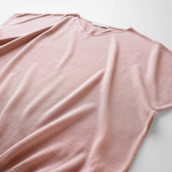 PRODIGAL 洗える シルク100％ サマーニット 日本製 レディース フレンチスリーブ 春 夏 シンプル プロディガル ウォッシャブルシルク100％Vネックプルオーバー