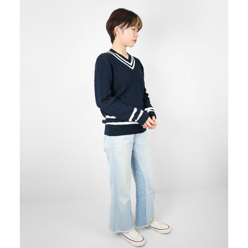 4日まで出品★AP STUDIO別注チルデンニット 4日まで出品☆AP STUDIO別注チルデンニット 【公式通販】