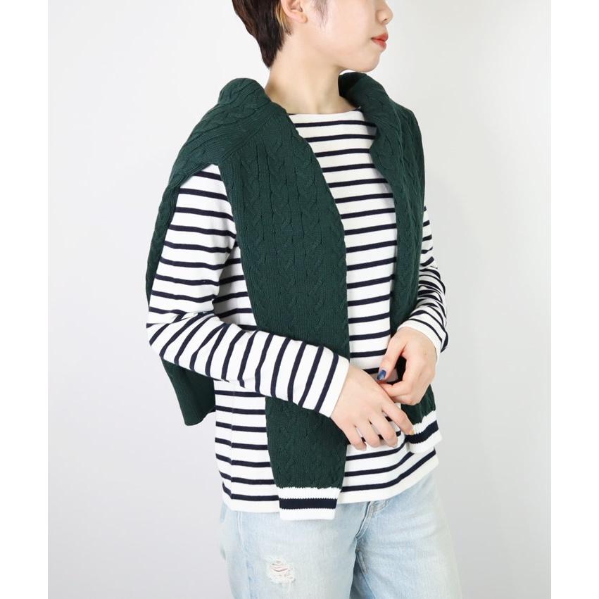 PRODIGAL カーディガン レディース 春 秋 日本製 フリーサイズ Vネック ニット ケーブル柄 長袖 綿 羽織り 五泉ニット チルデンカーディガン PRODIGAL（プロディガル） チルデン カーディガン レディース 日本製